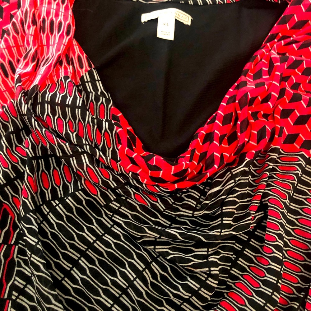 Blouse mesh stretchy long sleeve